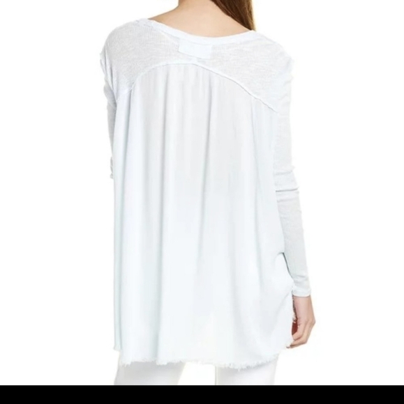 NWT We The Free Bleached Blue TT Special Tee Shirt Tunic L - Picture 3 of 16